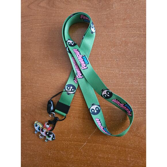 Popular Cartoon Network Classics The Power Puff Girls Characters Green Lanyard - Picture 6 of 6